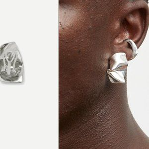 Cornelia Webb | Folded Stud Earring - Silver